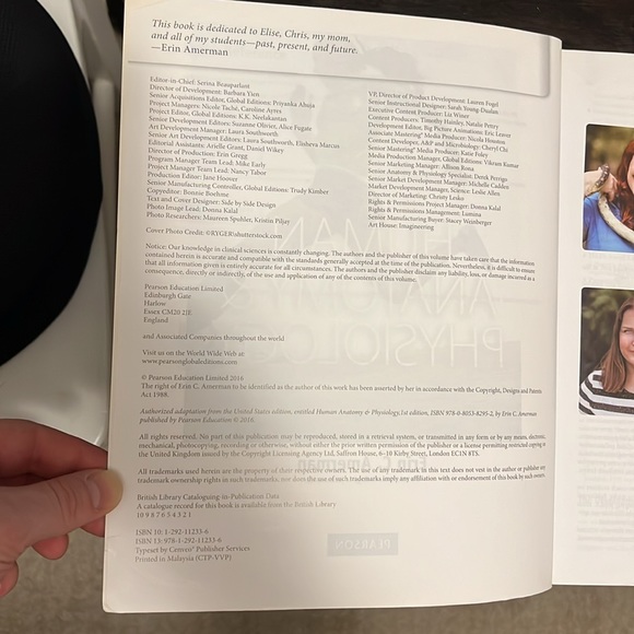 Human Anatomy & Physiology Global (First) Edition Book - Picture 3 of 3